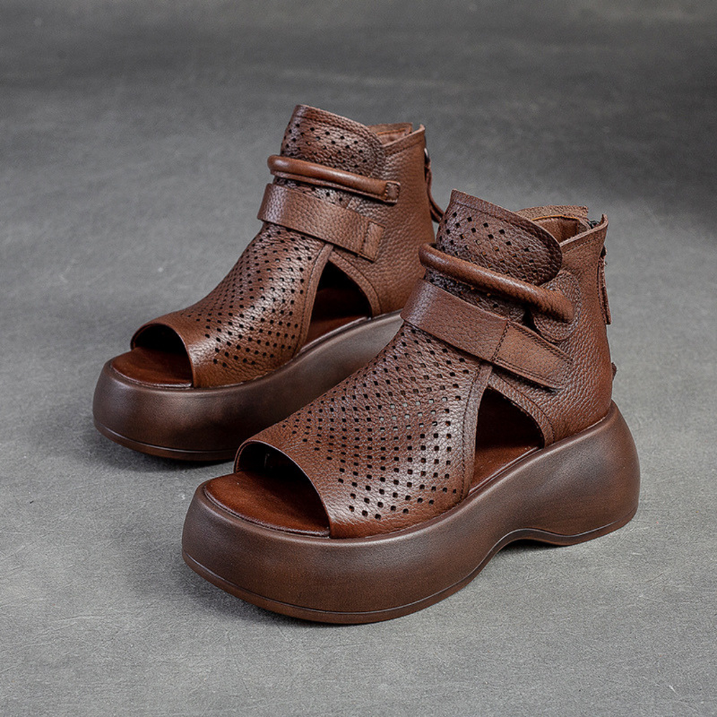 Elegant Comfort | Women's Sandals with Orthopedic Footbed | Supportive Style for All-Day Wear