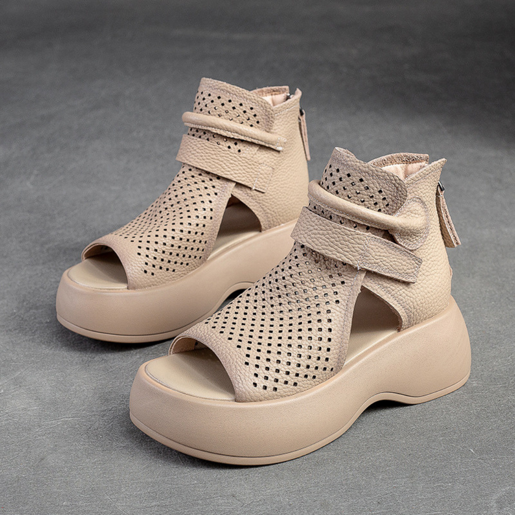 Elegant Comfort | Women's Sandals with Orthopedic Footbed | Supportive Style for All-Day Wear