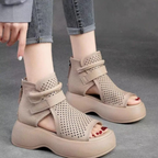 Elegant Comfort | Women's Sandals with Orthopedic Footbed | Supportive Style for All-Day Wear