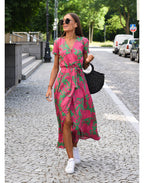 Elegant Floral Dress | Women's Dress with Flattering Fit | Versatile Wedding Guest & Summer Style