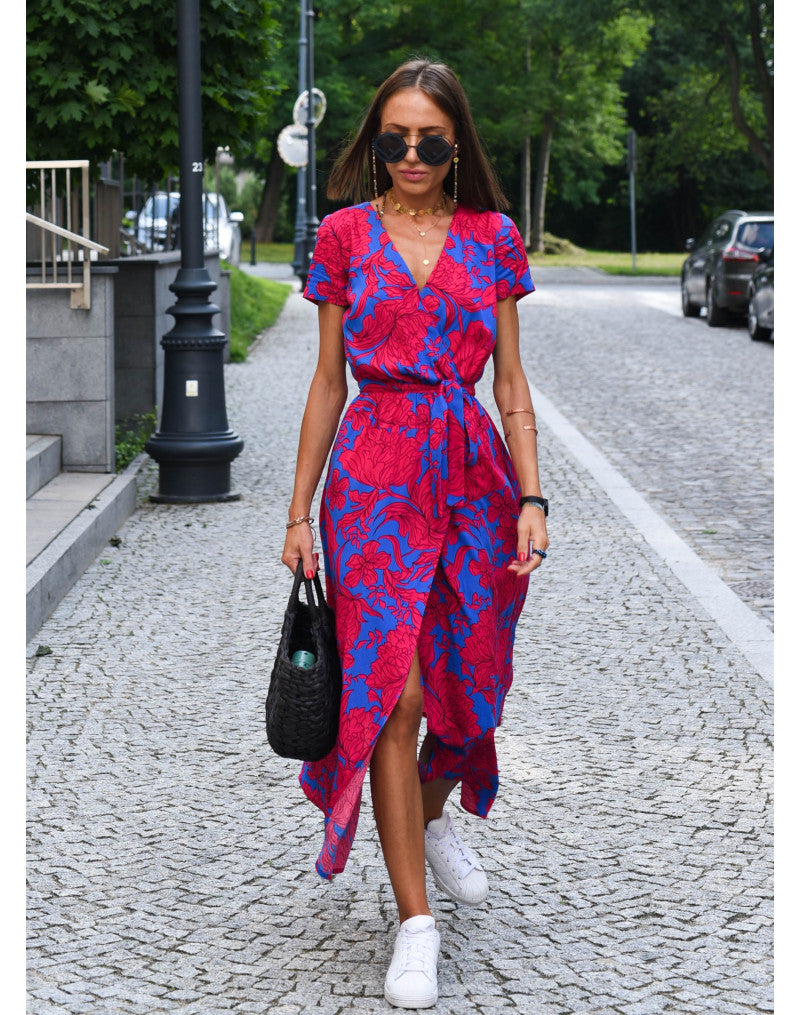 Elegant Floral Dress | Women's Dress with Flattering Fit | Versatile Wedding Guest & Summer Style
