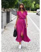 Elegant Floral Dress | Women's Dress with Flattering Fit | Versatile Wedding Guest & Summer Style