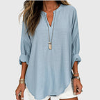 Elegant Flowy Beach Shirt for Women with Breathable Fabric | Long Sleeve Design for Effortless Summer Style 0