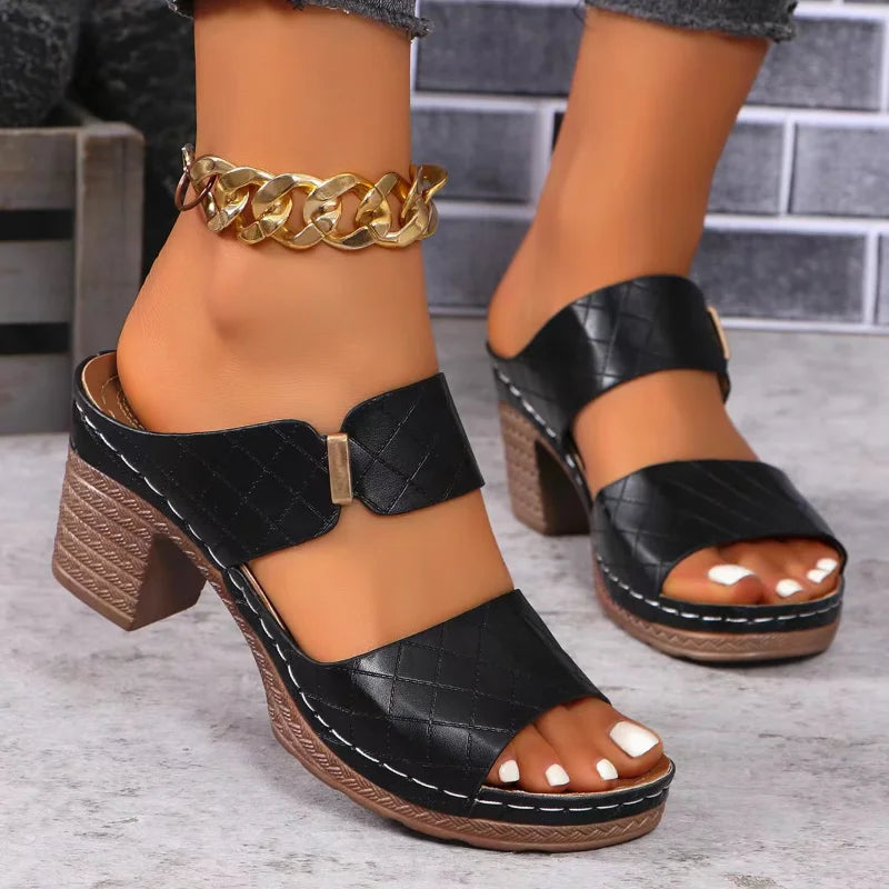 Elegant Footwear | Women's Sandals with Arch Support & Adjustable Straps | Comfortable Design for All-Day Wear