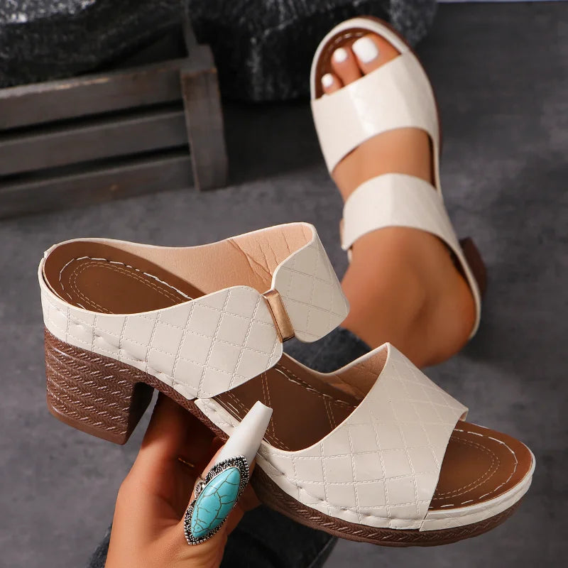Elegant Footwear | Women's Sandals with Arch Support & Adjustable Straps | Comfortable Design for All-Day Wear