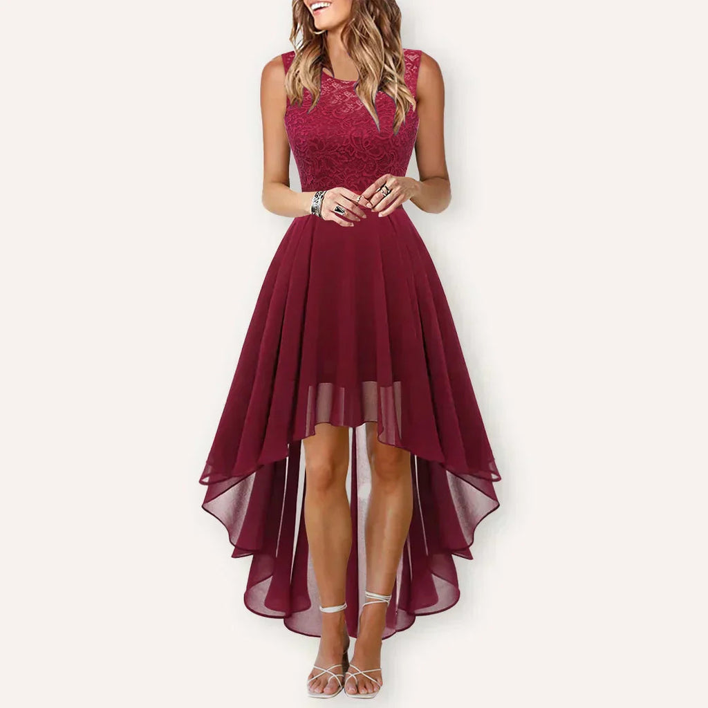 Elegant High-Low Women's Dress with Flattering Silhouette | Perfect for Formal Events and Weddings 2
