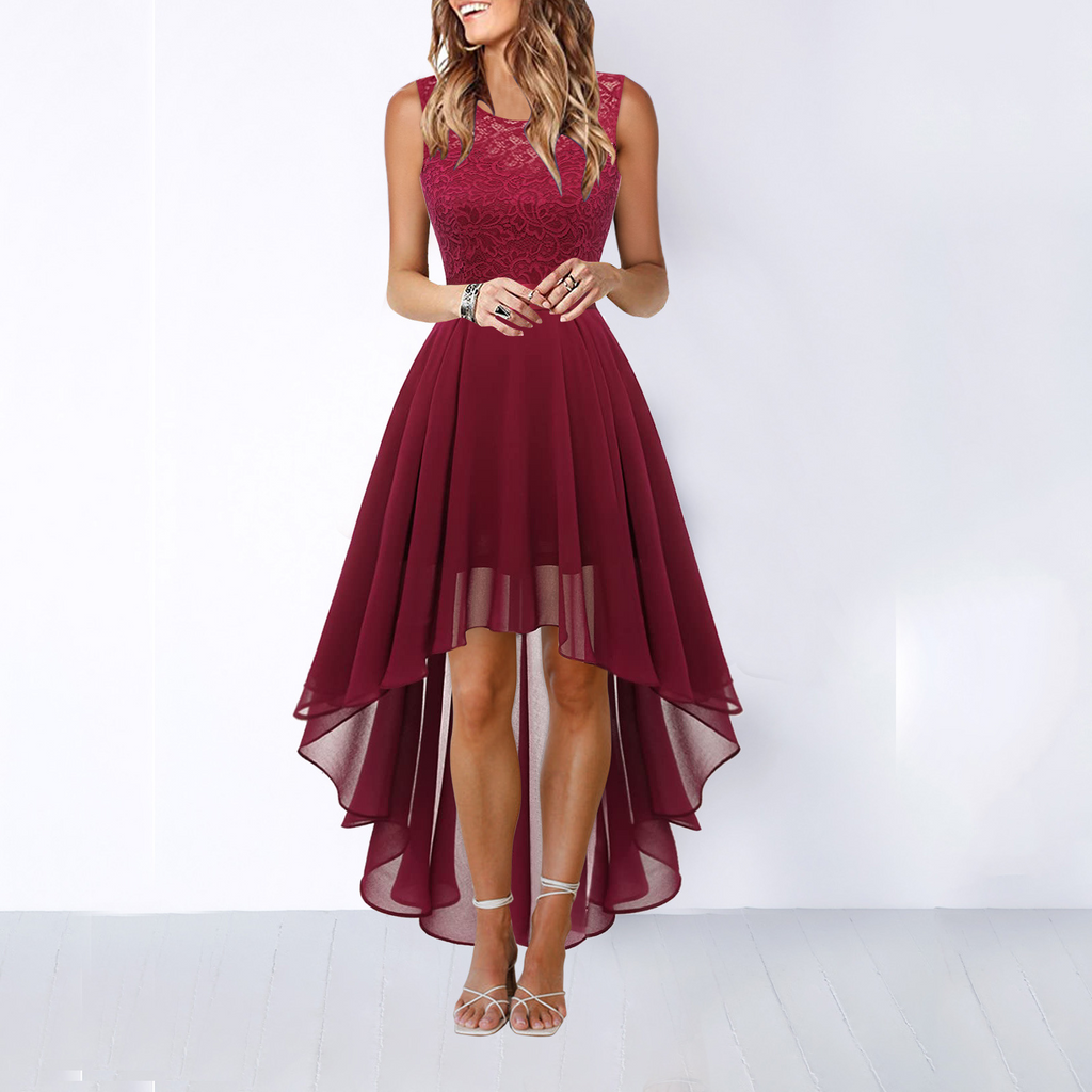 Elegant High-Low Women's Dress with Flattering Silhouette | Perfect for Formal Events and Weddings 3