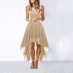Elegant High-Low Women's Dress with Flattering Silhouette | Perfect for Formal Events and Weddings 9