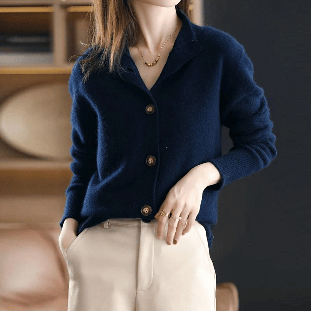 Elegant Knit Cardigan | Women's Cardigan Sweater with Button-Front Closure | Stylish Layering for Cool Weather 1