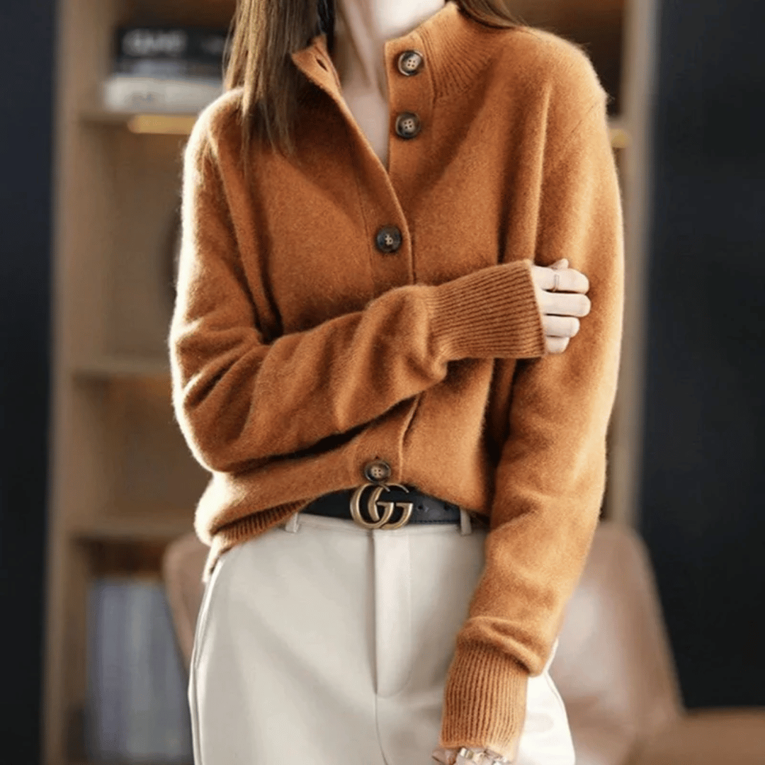 Elegant Knit Cardigan | Women's Cardigan Sweater with Button-Front Closure | Stylish Layering for Cool Weather 2