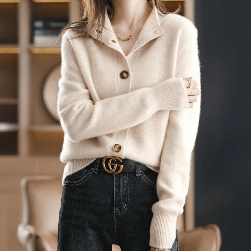 Elegant Knit Cardigan | Women's Cardigan Sweater with Button-Front Closure | Stylish Layering for Cool Weather 3