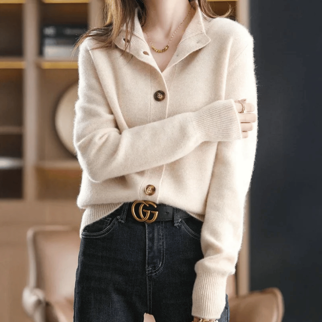 Elegant Knit Cardigan | Women's Cardigan Sweater with Button-Front Closure | Stylish Layering for Cool Weather 3