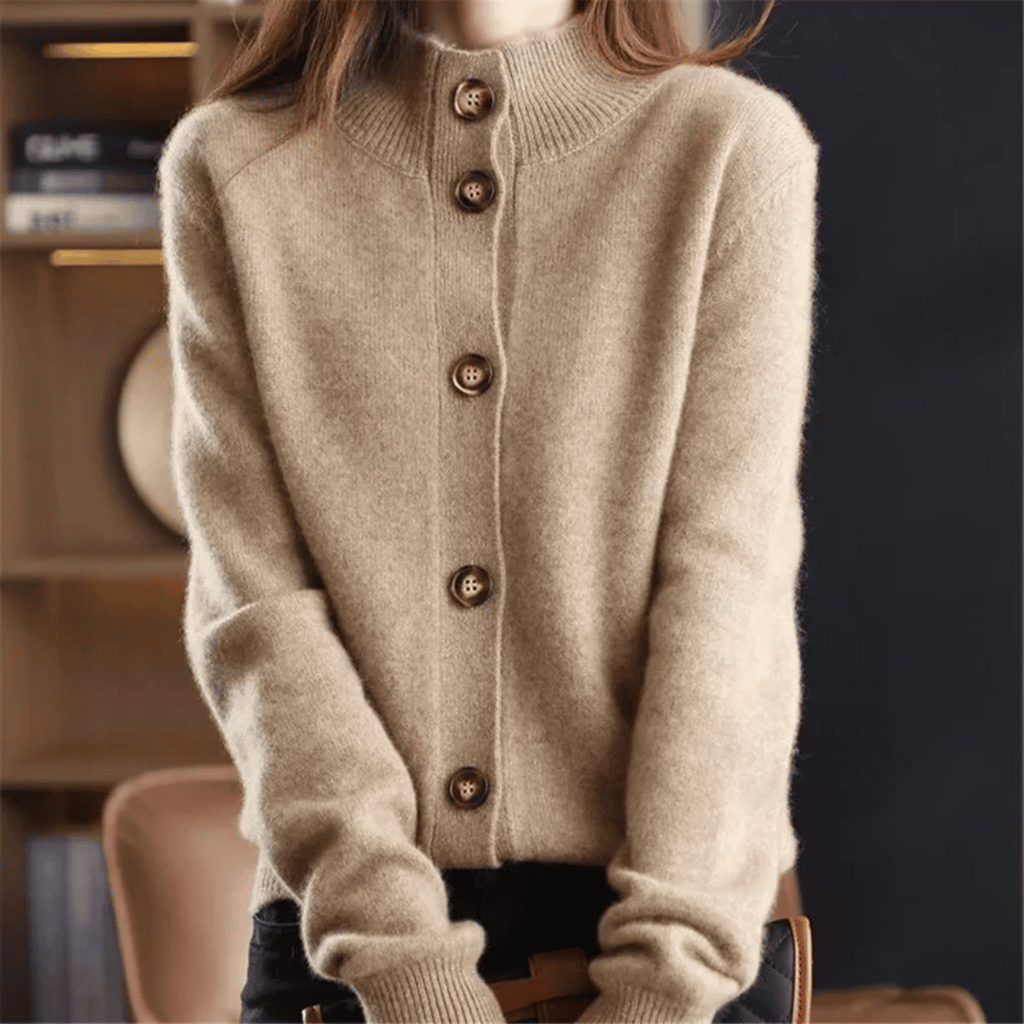 Elegant Knit Cardigan | Women's Cardigan Sweater with Button-Front Closure | Stylish Layering for Cool Weather 6