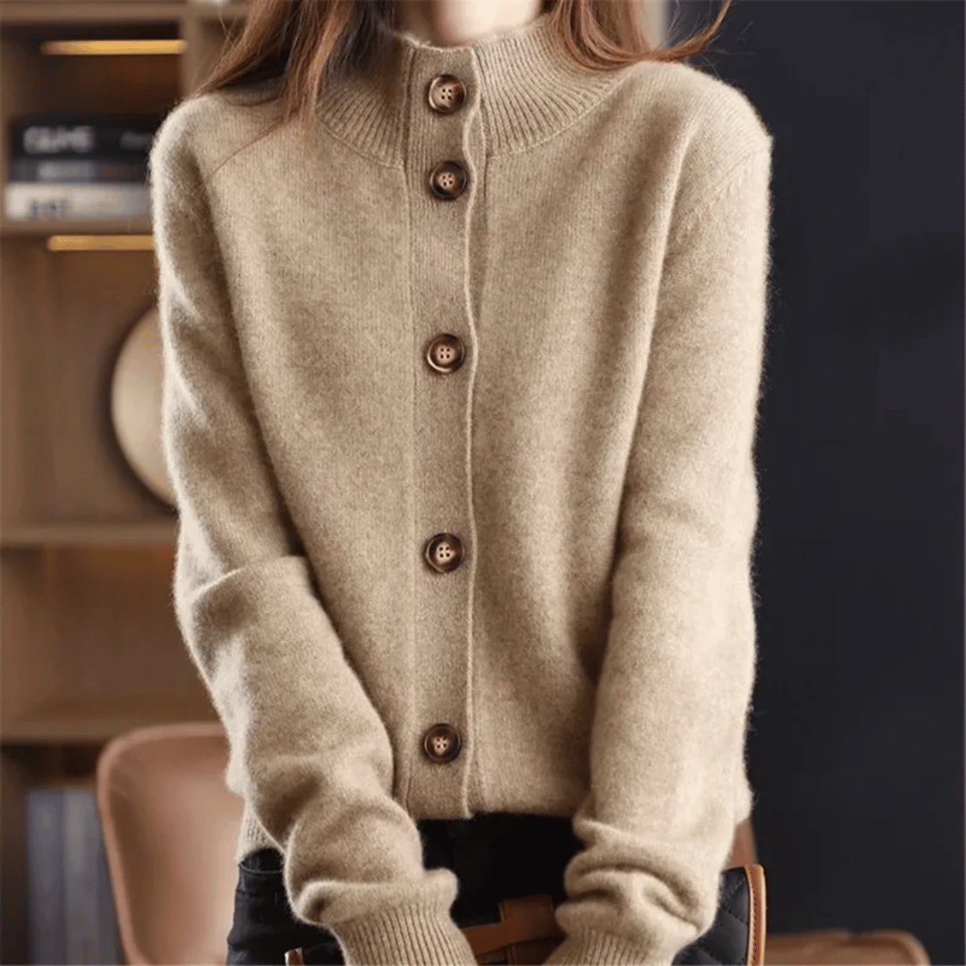 Elegant Knit Cardigan | Women's Cardigan Sweater with Button-Front Closure | Stylish Layering for Cool Weather 6