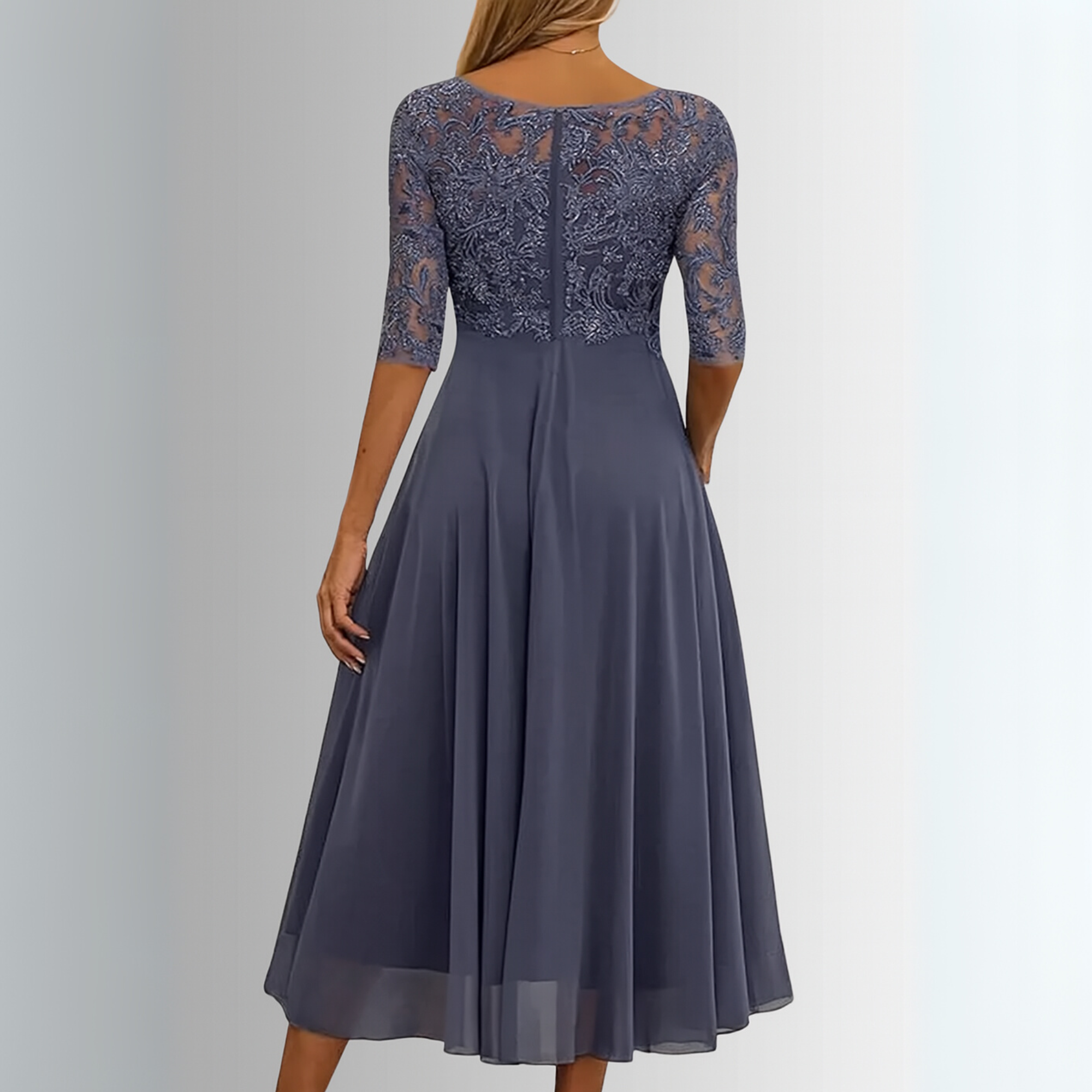 Elegant Lace Dress | Women's Wedding Guest Dress with Breathable Fabric | Flattering Fit for Summer Events