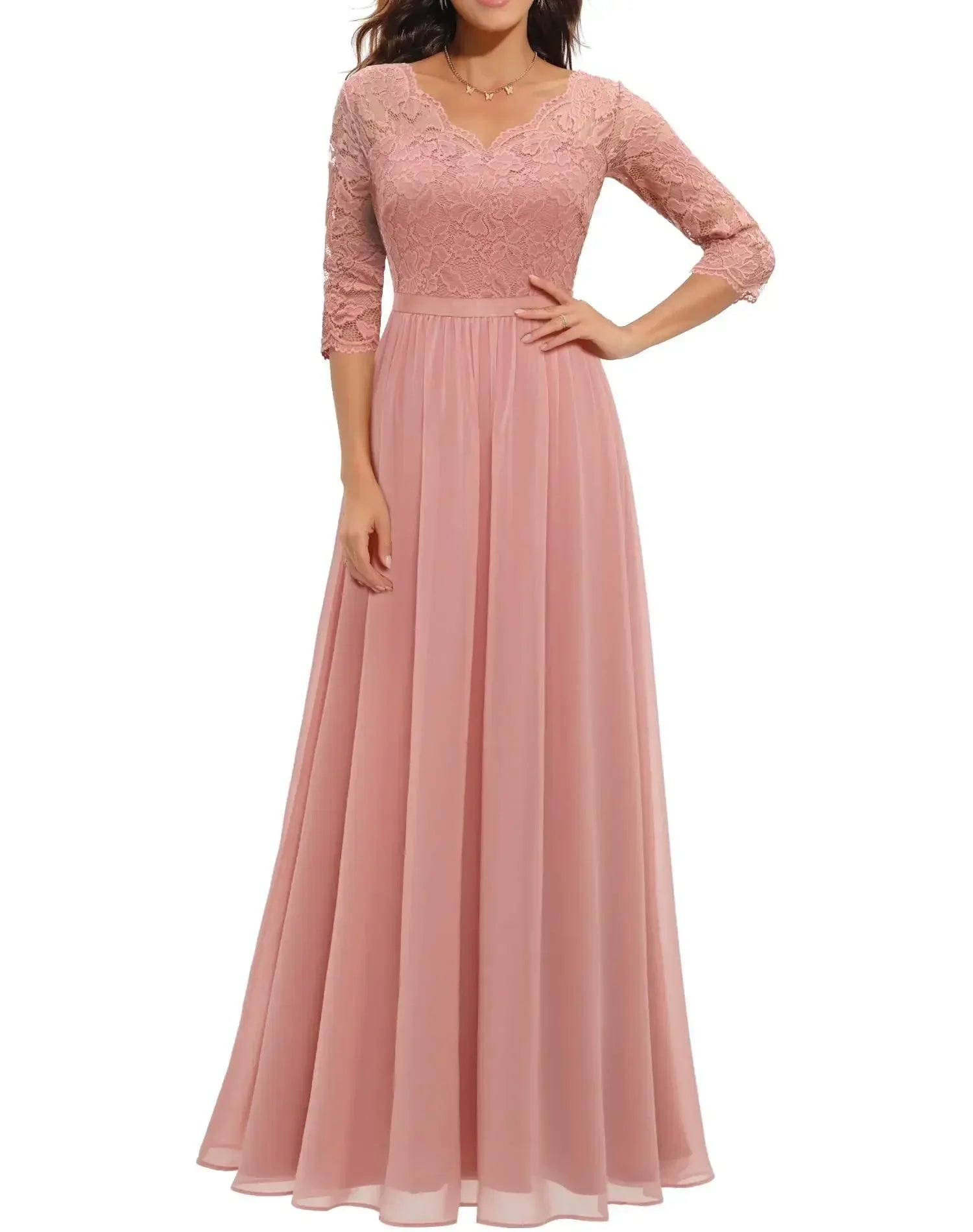 Elegant Lace Maxi Dress for Women with Flattering Bodice | Perfect for Formal Occasions