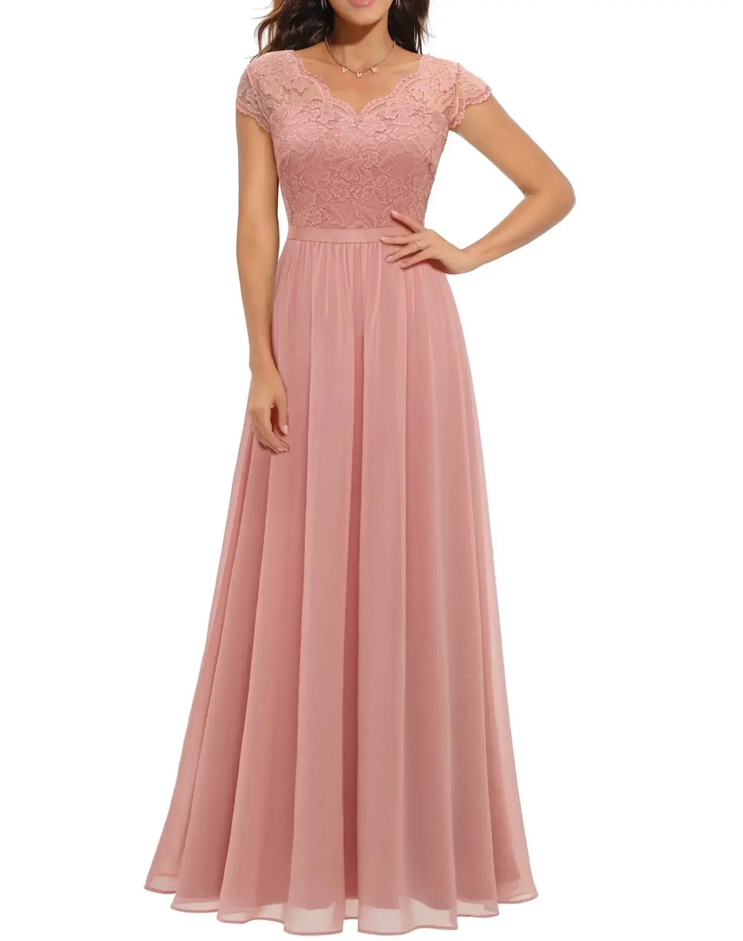 Elegant Lace Maxi Dress for Women with Flattering Bodice | Perfect for Formal Occasions