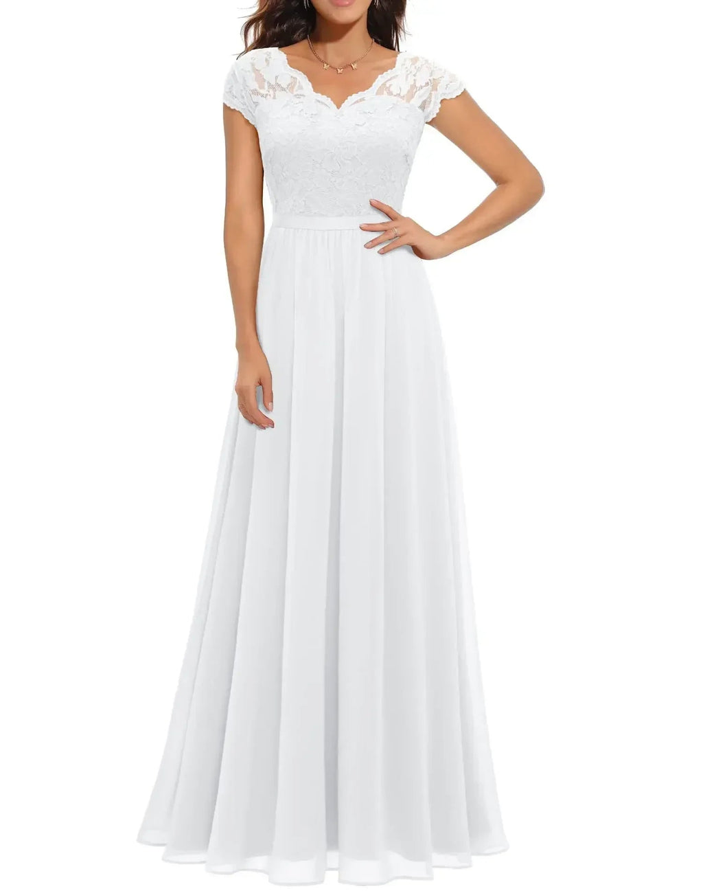 Elegant Lace Maxi Dress for Women with Flattering Bodice | Perfect for Formal Occasions