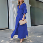 Elegant Maxi Dress | Flattering V-Neckline & Lightweight Fabric | Versatile Summer Style for Women