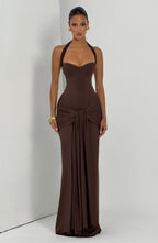 Elegant Maxi Dresses for Women with Strapless Sweetheart Design | Flattering Fit for Special Occasions