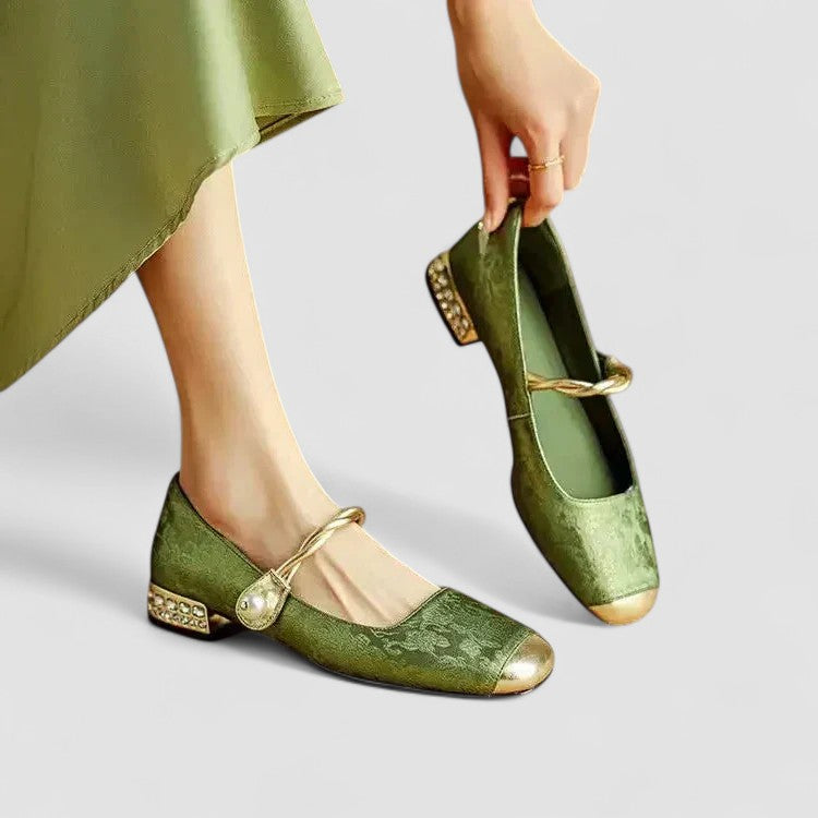 Elegant Orthopedic Women's Shoes | Mary Jane Style with Low Block Heel | All-Day Comfort and Timeless Design 0
