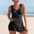 Elegant Swimwear | Women's Tummy Control Tankini with Full Coverage | Plus Size Swimwear for Comfort and Confidence