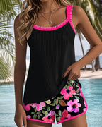 Elegant Tankini Swimsuit with Tummy Control Design | Flattering Fit for Confident Beach Days