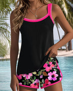 Elegant Tankini Swimsuit with Tummy Control Design | Flattering Fit for Confident Beach Days