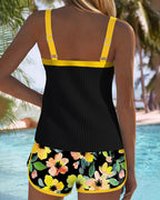Elegant Tankini Swimsuit with Tummy Control Design | Flattering Fit for Confident Beach Days