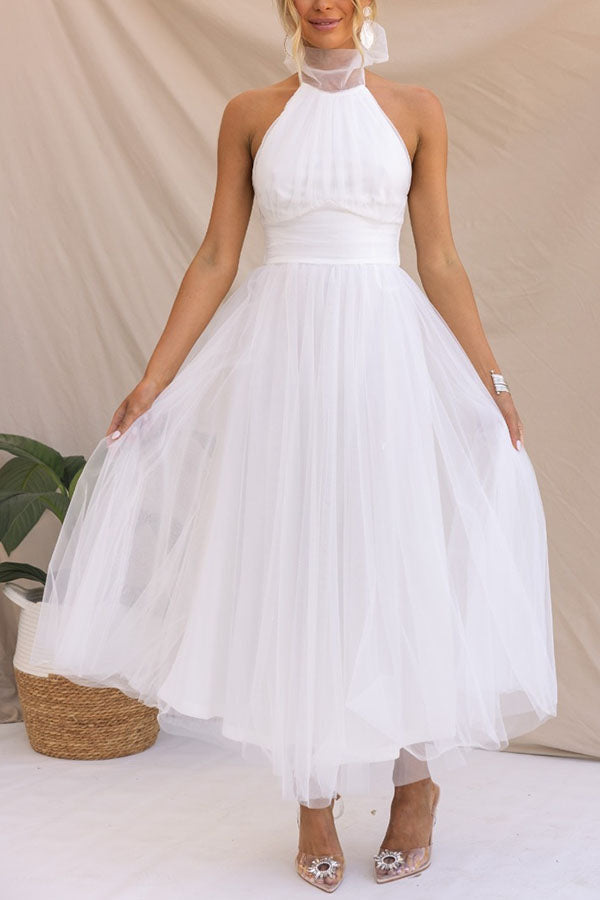 Elegant Tulle | Women's Dress with Flattering Silhouette | Perfect for Special Occasions