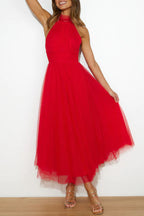 Elegant Tulle | Women's Dress with Flattering Silhouette | Perfect for Special Occasions