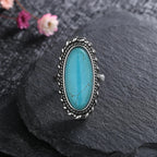 Elegant Turquoise Ring with Unique Design | Adjustable Comfort Fit for Timeless Style 3