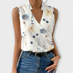 Elegant V-Neck Tank Top for Women with Breathable Fabric | Stylish Summer Essential 4