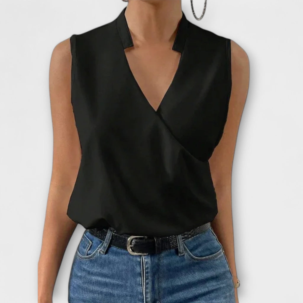 Elegant V-Neck Tank Top for Women with Breathable Fabric | Stylish Summer Essential 5