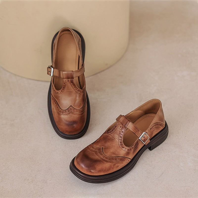 Elegant Vegan Leather Mary Jane Sandal with All-Day Comfort Sole | Classic Strap Design for Timeless Style