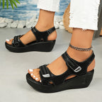 Elegant Wedge Sandals for Women with Cushioned Footbed | Stylish Comfort for All-Day Wear