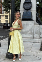 Elegant White Dress | Women's Summer Dress with Embroidered Detailing | Flattering Fit for Timeless Sophistication