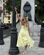 Elegant White Dress | Women's Summer Dress with Embroidered Detailing | Flattering Fit for Timeless Sophistication