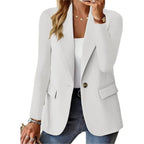 Elegant Women's Blazer Jacket with Soft Structure | Versatile White Blazer for Effortless Styling