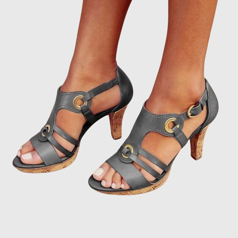 Elegant Women's Heels | Black Orthopedic Heels with Talon Stability+ | All-Day Comfort and Support