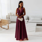 Elegant Wrap Maxi Dress for Women with Flattering Silhouette | Perfect Long Dress for Weddings and Formal Events 2