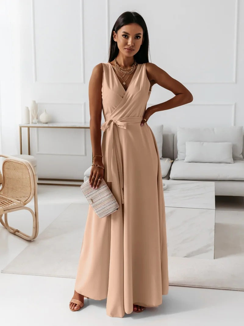 Elegant Wrap Maxi Dress for Women with Flattering Silhouette | Perfect Long Dress for Weddings and Formal Events 4
