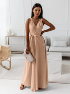 Elegant Wrap Maxi Dress for Women with Flattering Silhouette | Perfect Long Dress for Weddings and Formal Events 4