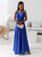 Elegant Wrap Maxi Dress for Women with Flattering Silhouette | Perfect Long Dress for Weddings and Formal Events 6