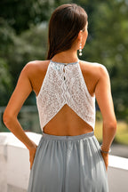 Elegant | Women's Maxi Dress with Halter Neckline | Flattering Flowing Silhouette for Special Occasions 3