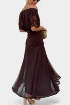 Eryzziah | Women's Floral Wedding Guest Dress with V-Neckline & Pleated Waist | Flattering Fit for Summer Events