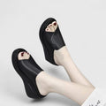 Esther™ | Orthopedic Wedge Sandals for Women with Cushioned Support | Stylish Black Wedge Heels for All-Day Comfort
