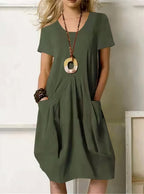 Evelyn™ | Women's Dress with Side Pockets & Relaxed Fit | Summer Elegance for Everyday Comfort
