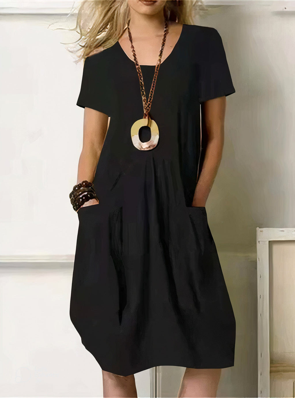 Evelyn™ | Women's Dress with Side Pockets & Relaxed Fit | Summer Elegance for Everyday Comfort