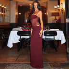 Felicia Collection | Long Black Dress with Adjustable Straps | Elegant Lace Design for Effortless Sophistication